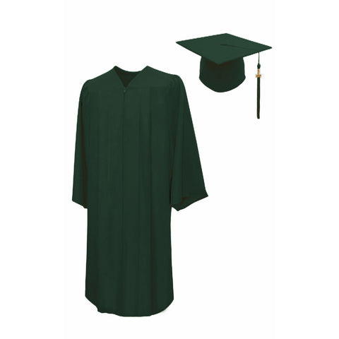 Kids' Green Matte Elementary School Graduation Robe | Fun Express